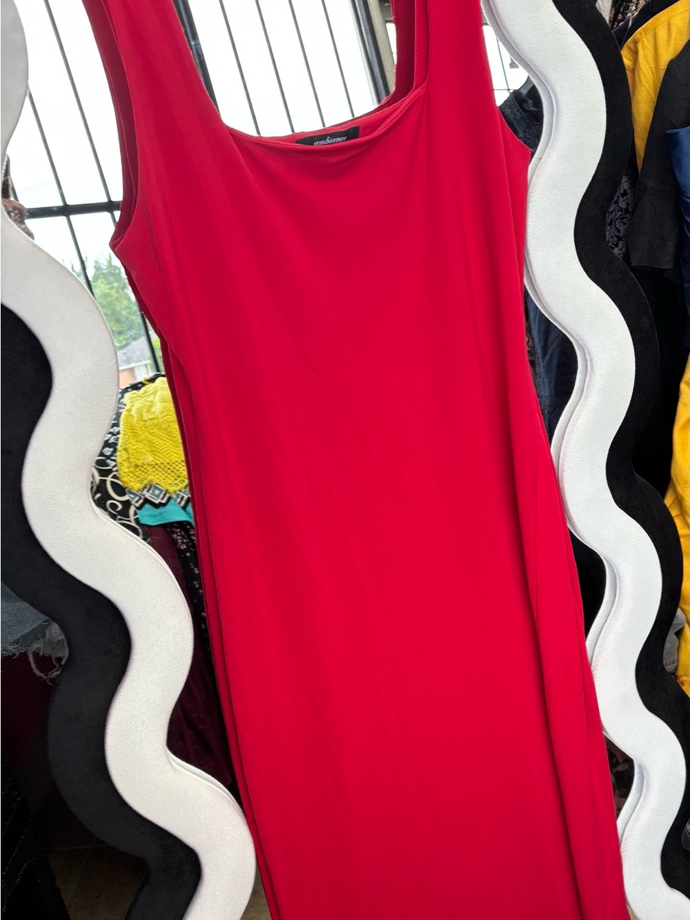 Ambiance Red Sleeveless Maxi Dress